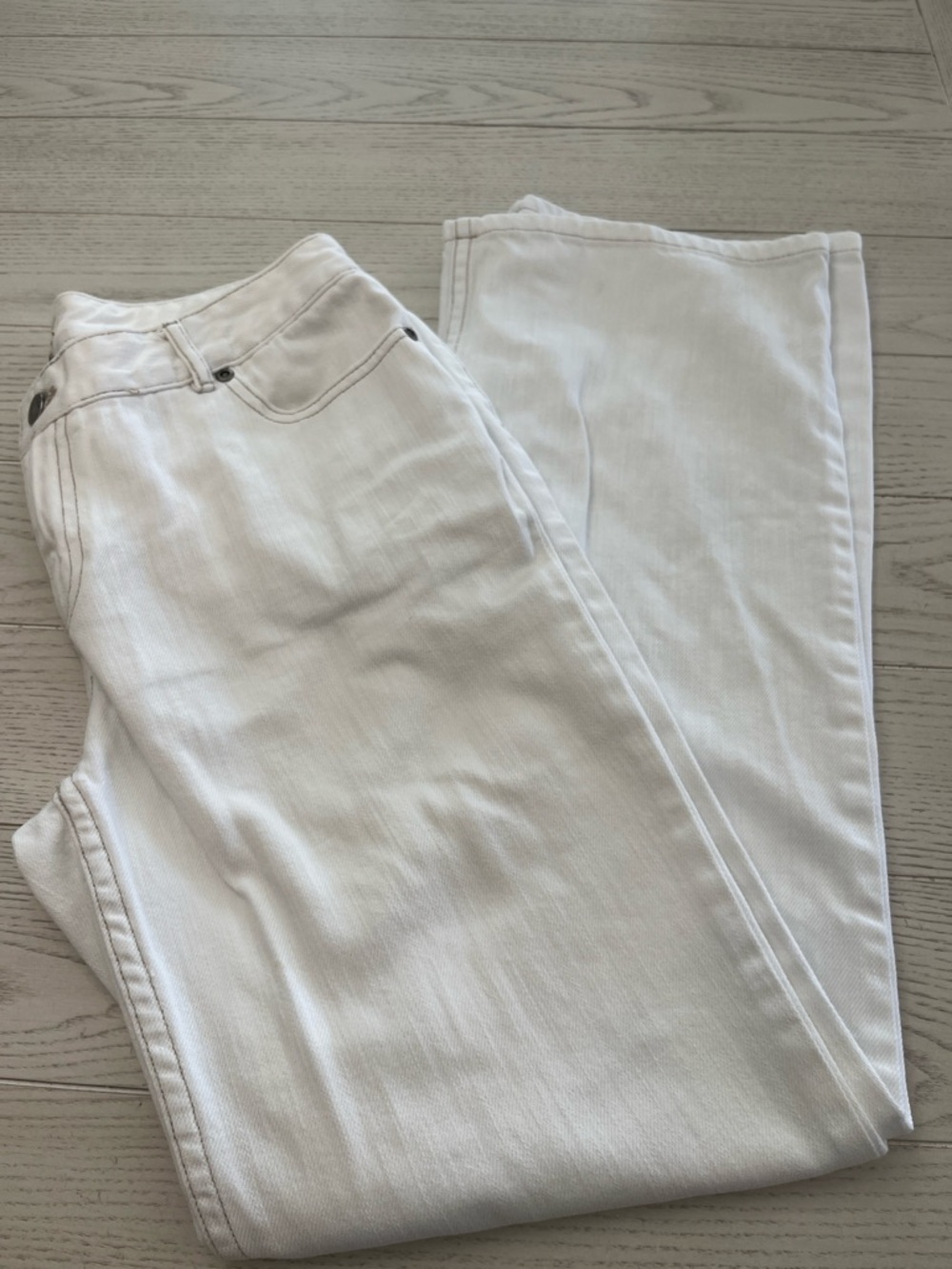 J. Jill Off White Women's Straight-Leg Jeans - Picture 3 of 7